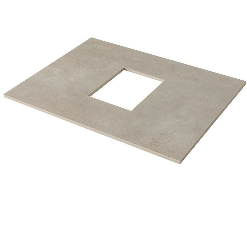 Изображение товара Столешница из керамогранита Aquanet Nova Lite 60 см серый для ванной комнаты