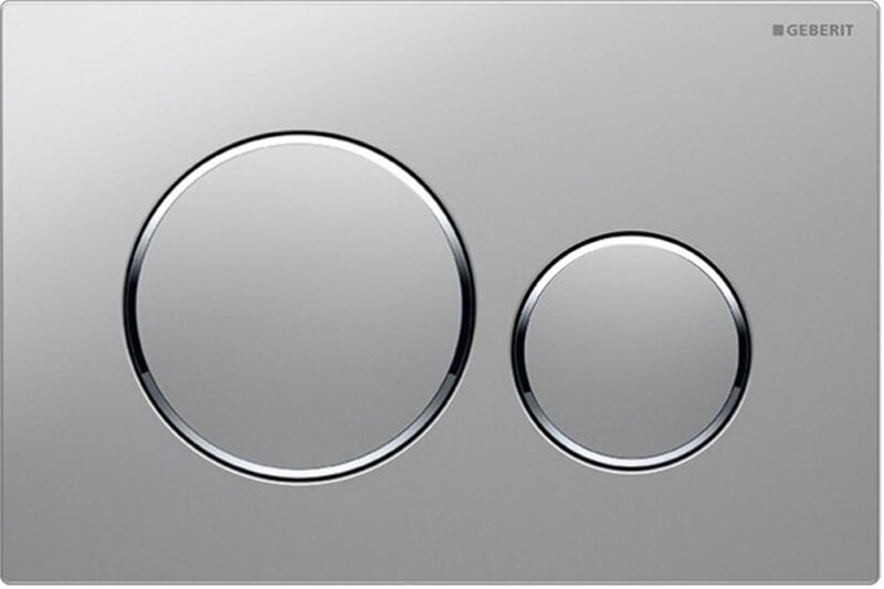 Изображение товара Кнопка смыва Geberit Sigma Type 20 из нержавеющей стали, двухрежимная