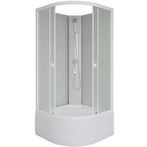 Изображение товара Душевая кабина Niagara Promo P90/40/MT/BK, 90 x 90 см, стекло матовое, профиль белый