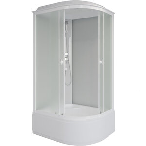 Изображение товара Душевая кабина Niagara Promo P90/70/40L/MT/P90/70/40R/MT, 90 x 70 см, с крышей, стекло матовое, профиль белый, левая/правая