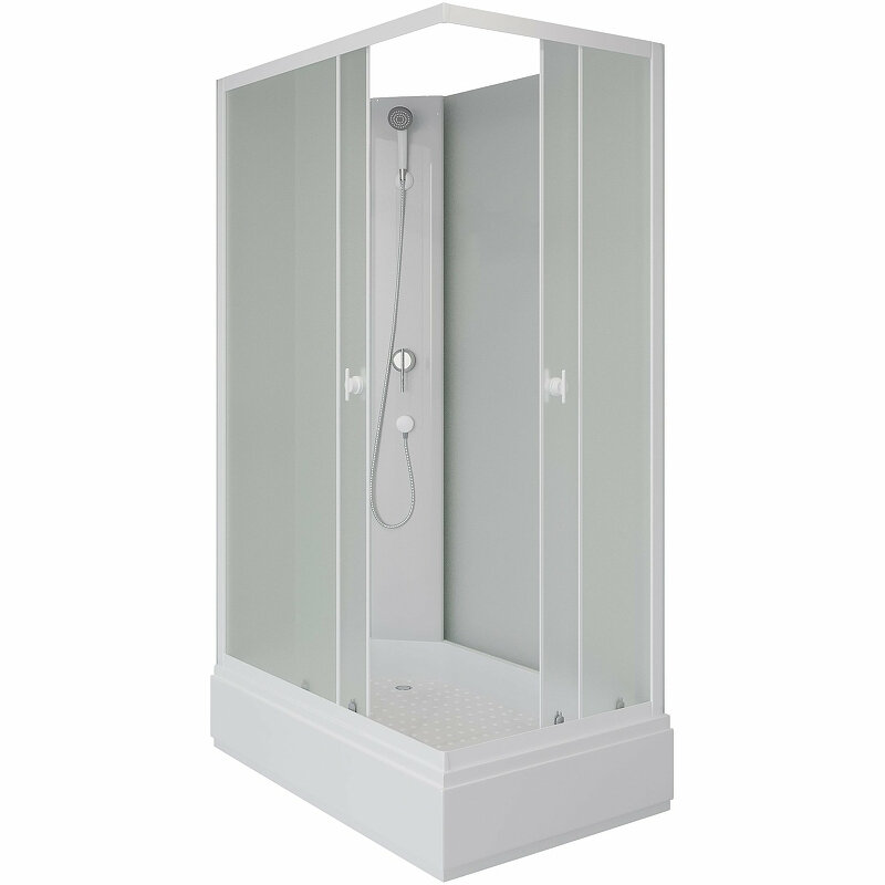 Изображение товара Душевая кабина Niagara Promo P110/80/26Q/MT/BK 80x110 см без крыши матовое стекло