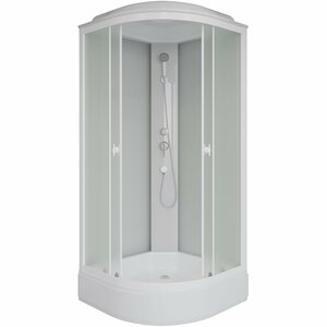 Изображение товара Душевая кабина Niagara Promo P90/26/MT, 90 x 90 см, с крышей, стекло матовое, профиль белый