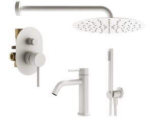 Изображение товара Комплект смесителей Plumberia Selection Ixo KITXO15BO53, цвет белый матовый