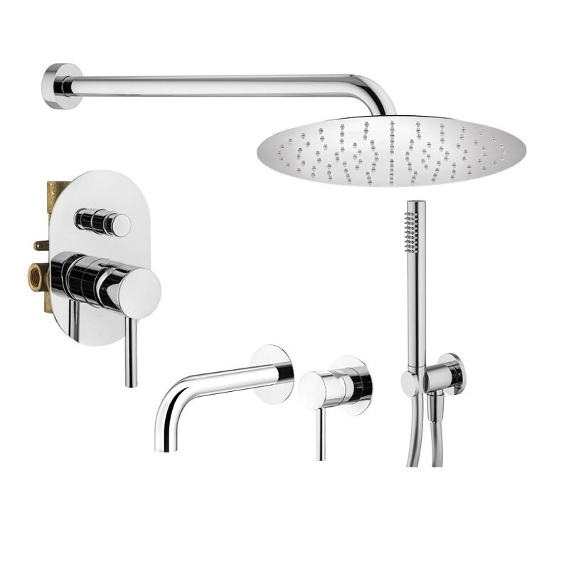 Изображение товара Душевая система Plumberia Selection Ixo KITXO15CR210, цвет хром глянцевый Изображение товара Душевая система Plumberia Selection Ixo KITXO15CR210, цвет хром глянцевый