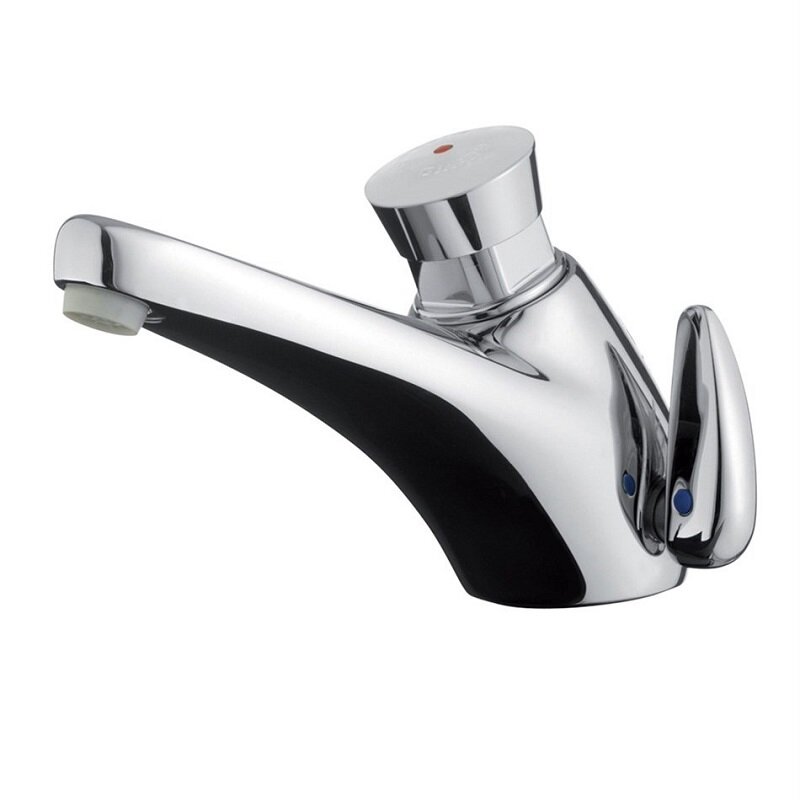 Изображение товара Порционный антивандальный смеситель для раковины Presto 68032 хром