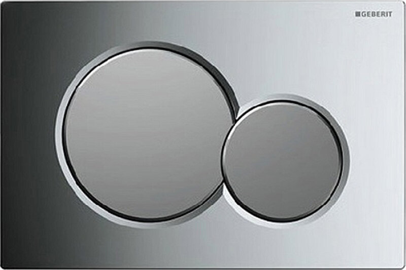 Изображение товара Клавиша Geberit Sigma Type 01 115.770.KA.5 для унитаза, хром, двухрежимное управление