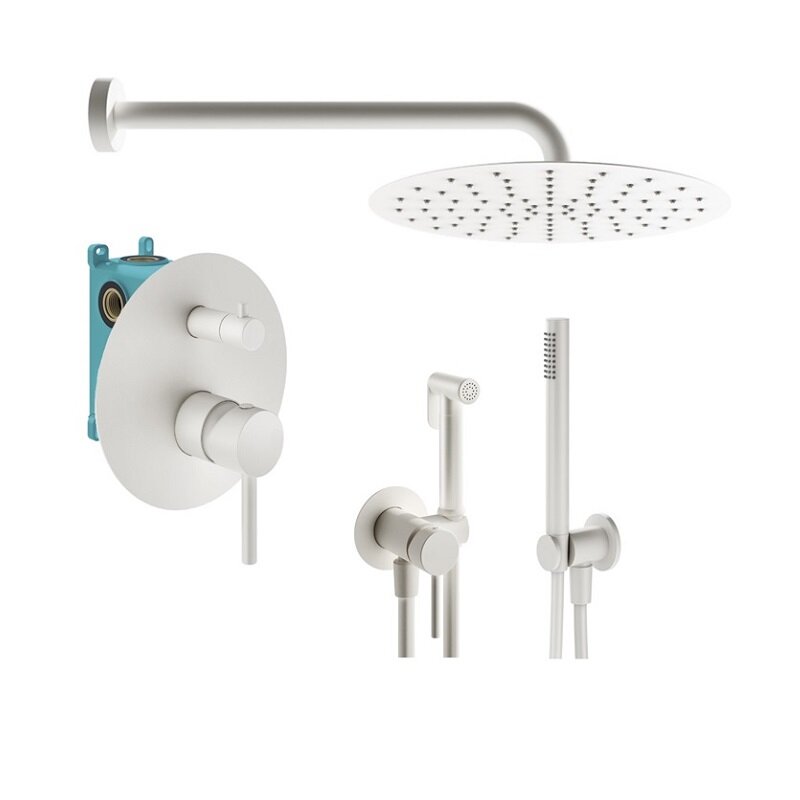 Изображение товара Душевая система Plumberia Selection Ixo KITZXO18BO белый матовый комплект для ванной ванной комнаты