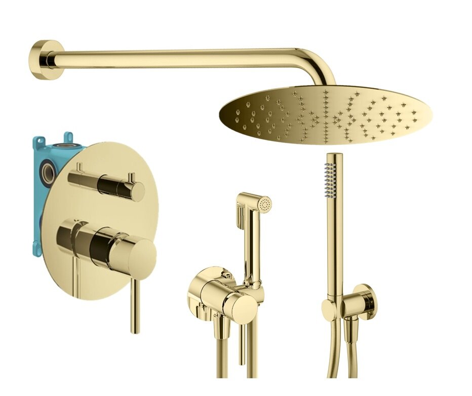 Изображение товара Душевая система Plumberia Selection Ixo KITZXO18OR золото комплект для ванной