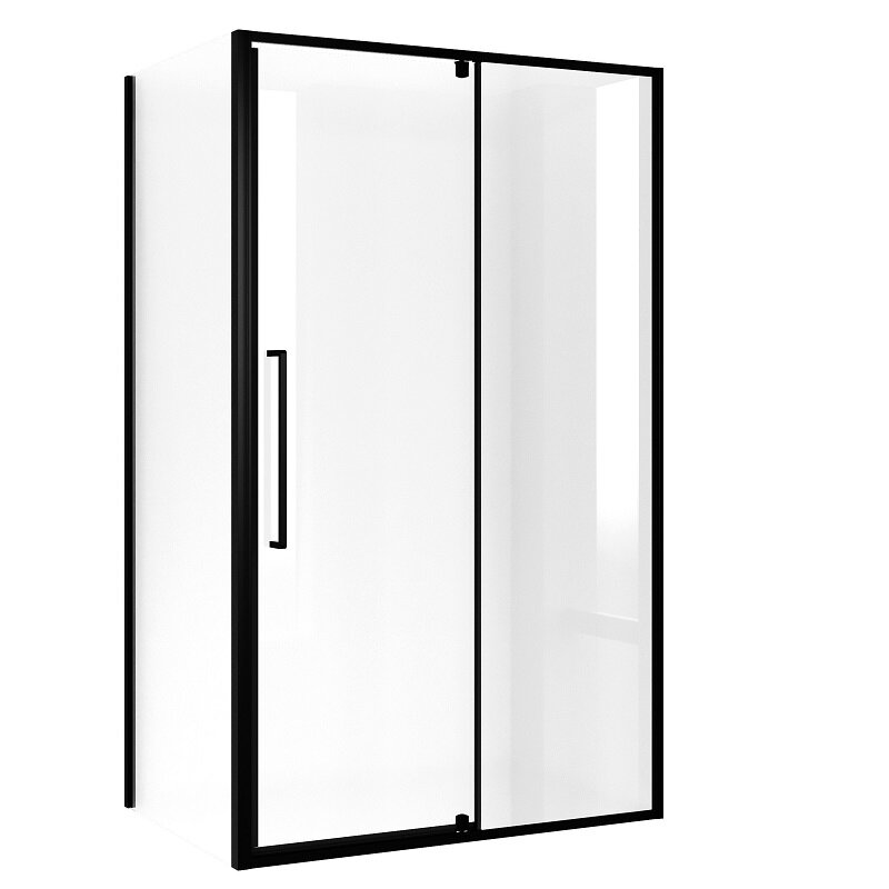 Изображение товара Душевой уголок Niagara Nova NG-85-11AB-A100B-34 110x100 см, стекло прозрачное, профиль черный матов