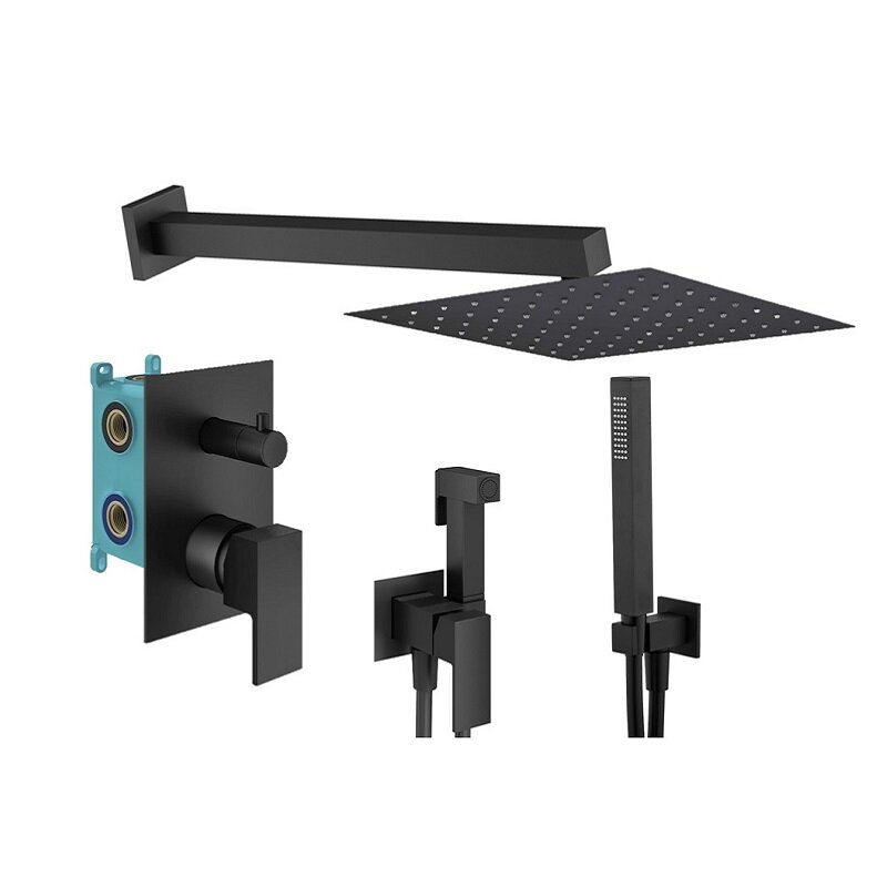 Изображение товара Душевая система Plumberia Selection Tag KITZTG18NO черный матовый Италия