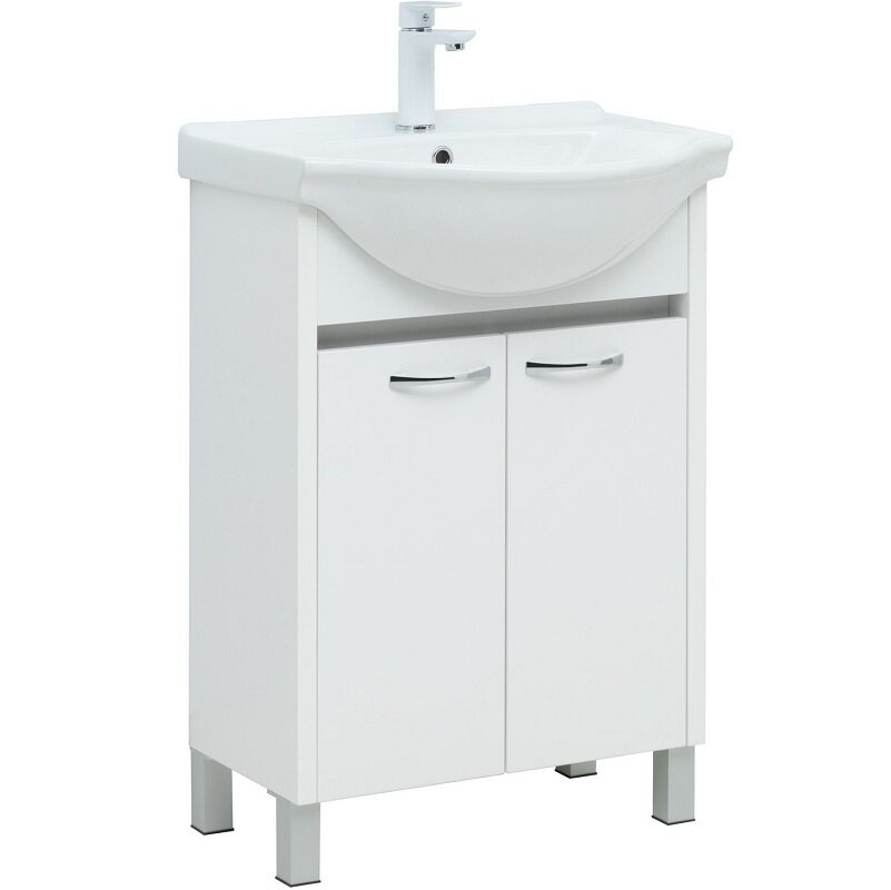 Изображение товара Тумба под раковину Aquanet Донна 60 см белый глянец напольная