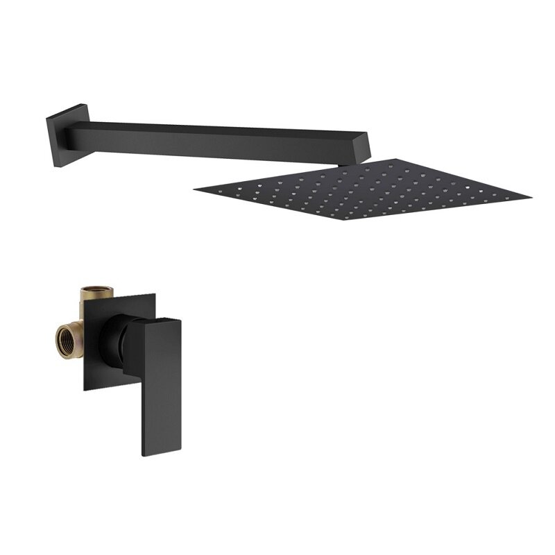 Изображение товара Душевая система Plumberia Selection Tag KITTG01NO черный матовый