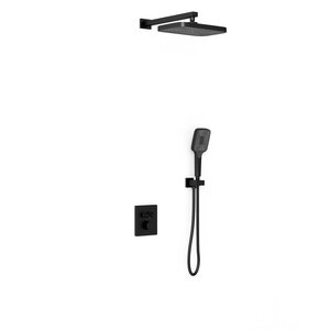 Изображение товара Душевая система Vincea VSFW-321MT1MB, термостатическая, цвет черный матовый