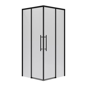 Изображение товара Душевой уголок Niagara Nova NG-6829-34BLACK, 90 х 90 см, стекло прозрачное, профиль черный матовый