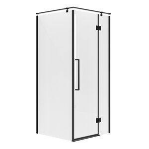 Изображение товара Душевой уголок Niagara Nova NG-6831-34BLACK 90x90 см с прозрачным стеклом и черным матовым профилем