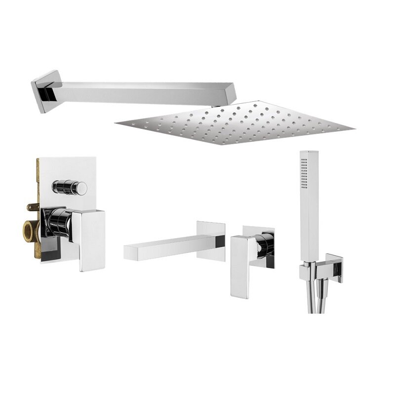 Изображение товара Комплект смесителей Plumberia Selection Tag KITTG15CR220, цвет хром глянцевый Изображение товара Комплект смесителей Plumberia Selection Tag KITTG15CR220, цвет хром глянцевый