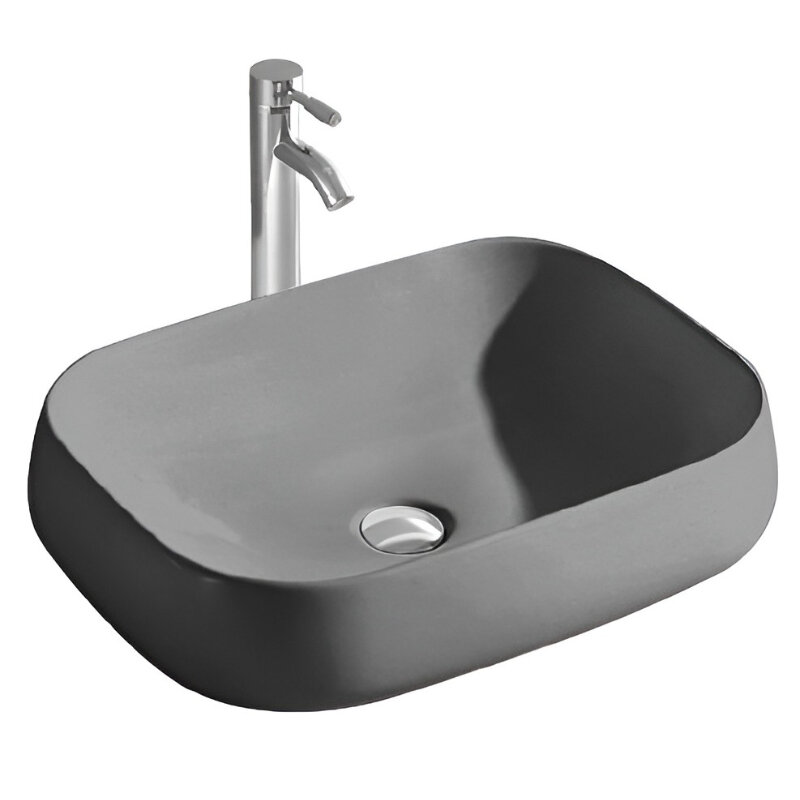 Изображение товара Раковина Aquatek AQ5526-MG, 56 см, фарфор, цвет серый матовый