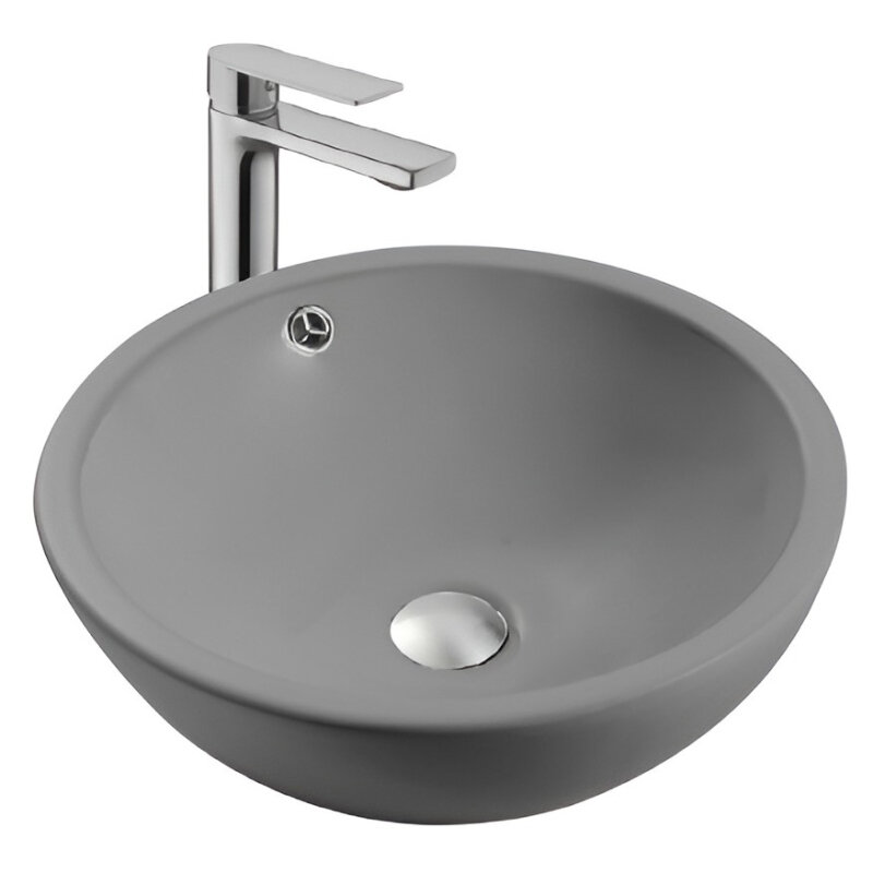 Изображение товара Раковина Aquatek AQ5354-MG, 44 см, фарфор, цвет серый матовый