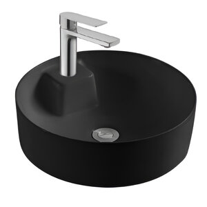 Изображение товара Акриловая раковина Aquatek Европа AQ5212-MB черный матовый 40.5 см