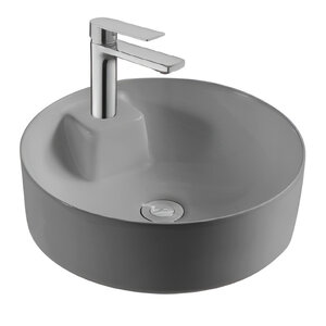 Изображение товара Раковина Aquatek Европа AQ5212-MG 40.5 см фаянс серый матовый накладная угловая
