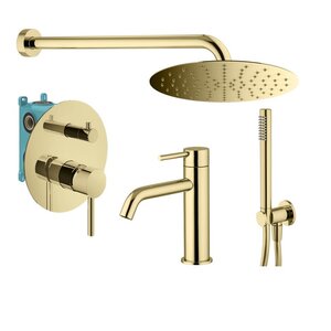 Изображение товара Комплект смесителей Plumberia Selection Ixo KITXO18OR53, цвет золото