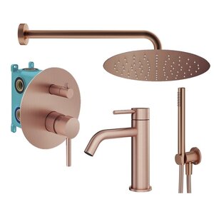 Изображение товара Комплект смесителей Plumberia Selection Ixo KITXO18RS53 медь брашированная