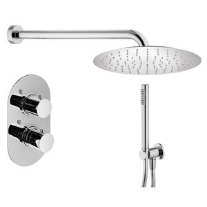 Изображение товара Душевая система Plumberia Selection Ixo KITXOT18CR, термостатическая, на 2 потребителя, цвет хром