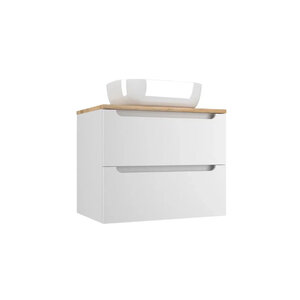 Изображение товара Тумба под раковину Style Line Бали ЛС-00002338, 70 см, столешница ясень, цвет белый софт