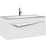 Тумба под раковину Clarberg Papyrus PAP0110, 100 см, подвесная, цвет белый матовый - фото 1