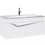 Тумба под раковину Clarberg Papyrus PAP0112, 120 см, подвесная, цвет белый матовый - фото 1