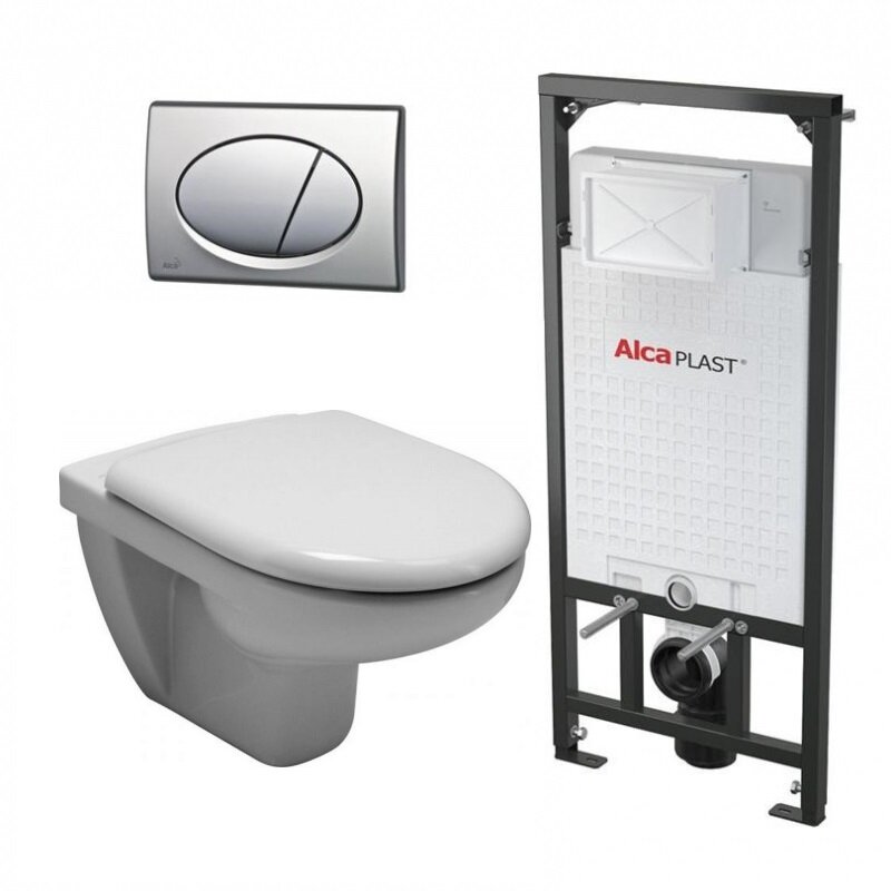 Изображение товара Инсталляция AlcaPlast с унитазом Jika Olymp 8.2061.1.000.000.1, комплект, подвесной