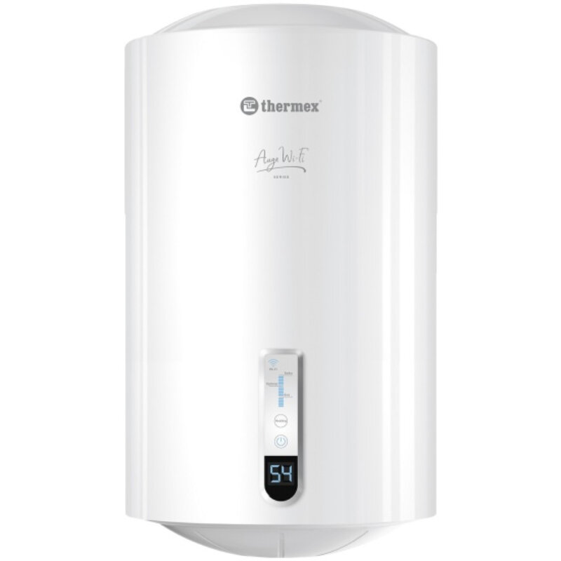 Изображение товара Электрический водонагреватель накопительный Thermex Auga Wi-Fi 80 л, вертикальный, белый