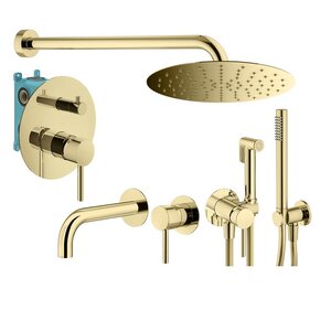 Изображение товара Комплект смесителей Plumberia Selection Ixo KITZXO18OR210, цвет золото