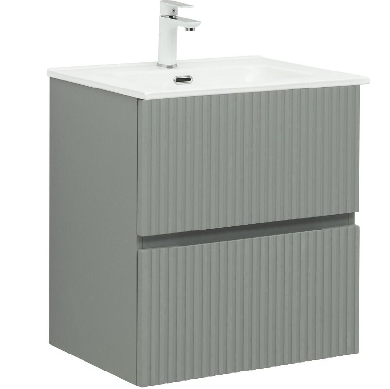 Изображение товара Тумба Aquanet Джейн 60 Flat Mystic Green - 2 ящика, доводчики Изображение товара Тумба Aquanet Джейн 60 Flat Mystic Green - 2 ящика, доводчики