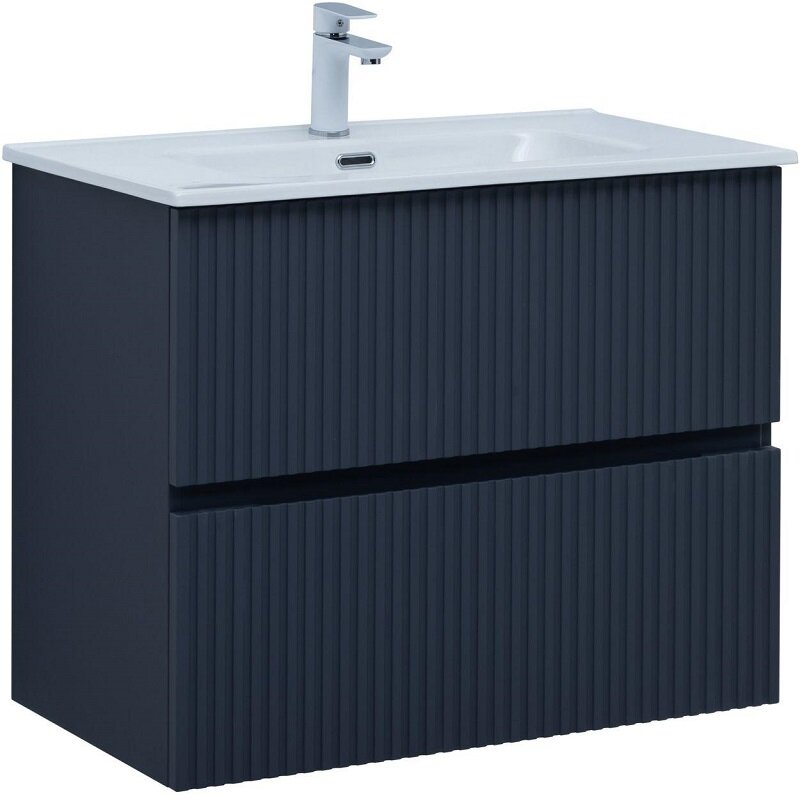 Изображение товара Тумба под раковину Aquanet Джейн 80 см маренго МДФ с матовой пленкой