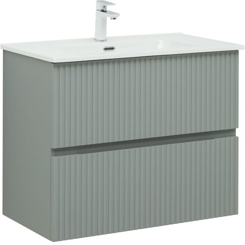 Изображение товара Тумба под раковину Aquanet Джейн 80 см МДФ ПВХ Мисти Грин