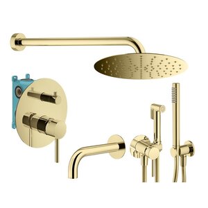 Изображение товара Комплект смесителей Plumberia Selection Ixo KITZXO19OR60, цвет золото