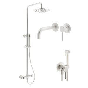 Изображение товара Комплект смесителей Plumberia Selection Ixo KITZXO6302BO210, цвет белый матовый