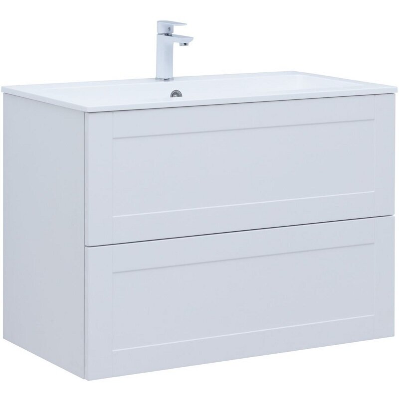 Изображение товара Тумба под раковину Aquanet Терра 90 см, 313235, белый матовый Изображение товара Тумба под раковину Aquanet Терра 90 см, 313235, белый матовый