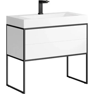 Изображение товара Тумба под раковину Clarberg Logic LOG0109N, 90 см, напольная, белая