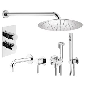 Изображение товара Комплект смесителей Plumberia Selection Ixo KITZXOT18QCR210, цвет хром глянцевый