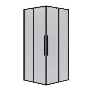 Изображение товара Душевой уголок Niagara Nova NG-6823-34BLACK, 90 х 90 см, стекло прозрачное, профиль черный матовый