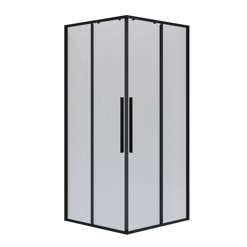 Изображение товара Душевой уголок Niagara Nova NG-6824-34BLACK 100х100 см стекло прозрачное профиль черный матовый