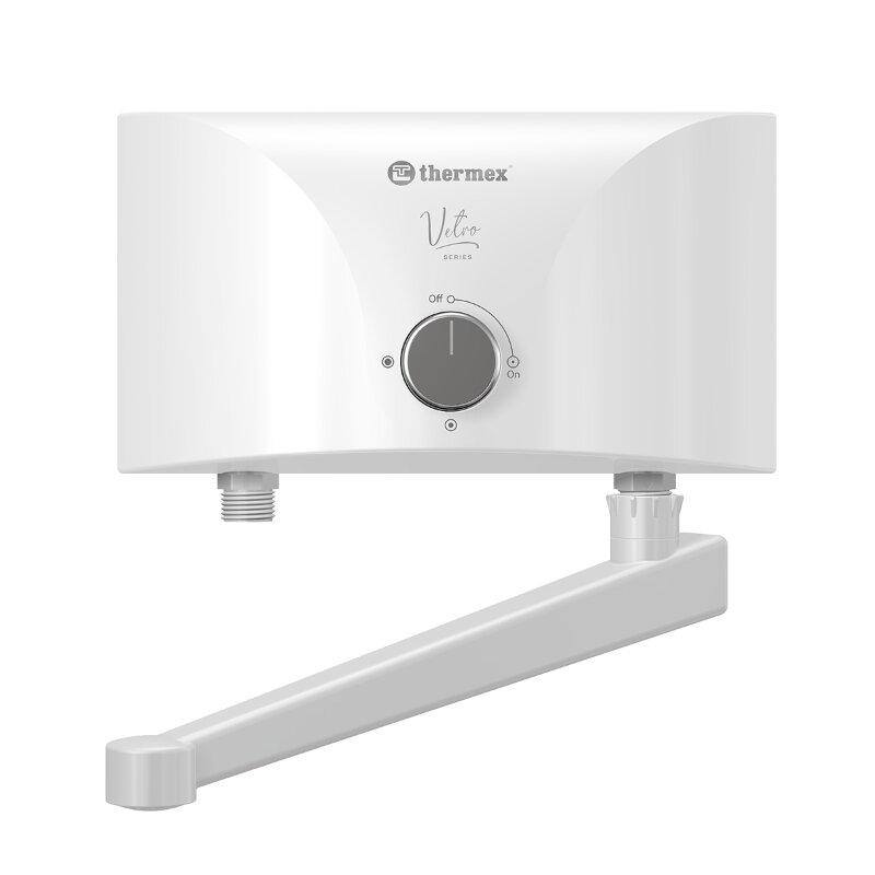 Изображение товара Водонагреватель электрический проточный Thermex Vetro 5500 tap для кухни белый