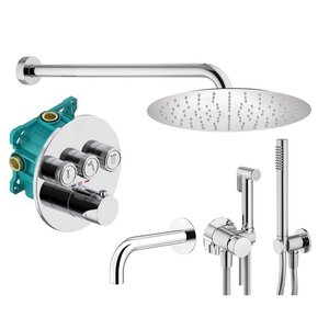 Изображение товара Комплект смесителей Plumberia Selection Psbox KITZPSB03CR60, цвет хром глянцевый