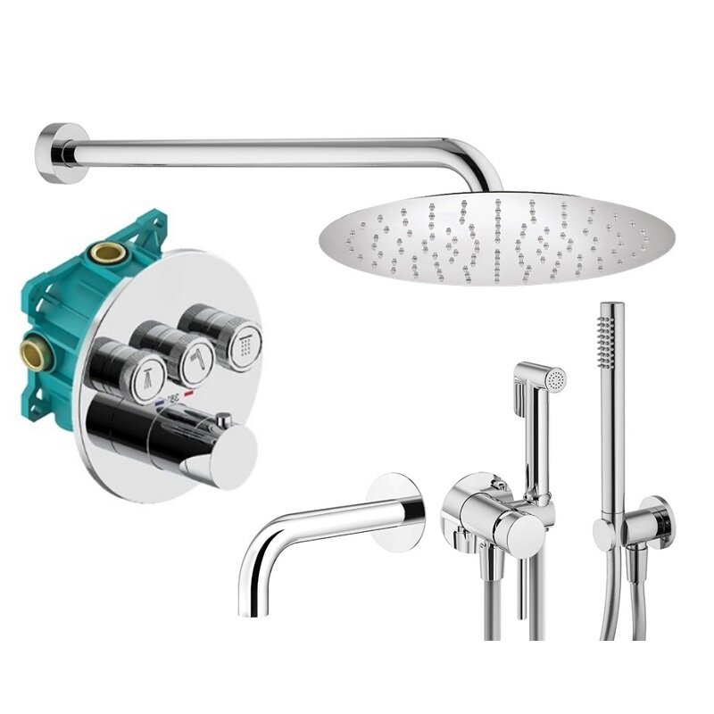 Изображение товара Комплект смесителей для душа Plumberia Selection 5 лет хром Italy