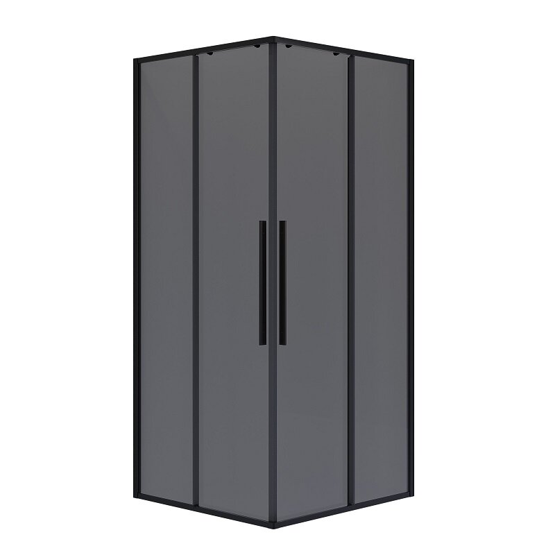 Изображение товара Душевой уголок Niagara Nova NG-2823-34BLACK 90x90 см тонированное стекло профиль черный матовый