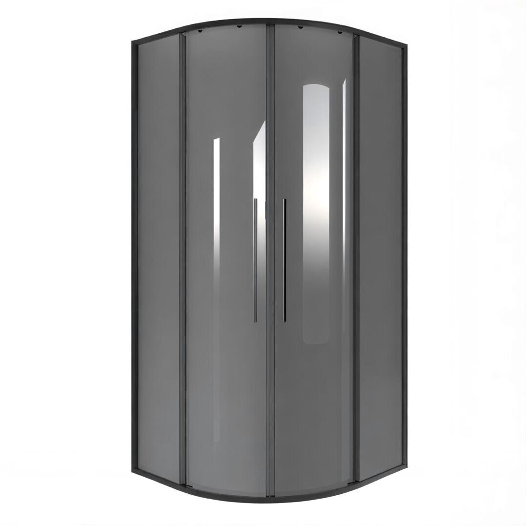 Изображение товара Душевой уголок Niagara Nova NG-2825-34BLACK, 80 х 80 см, стекло тонированное, профиль черный матовый