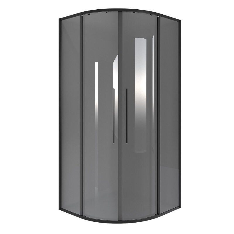 Изображение товара Душевой уголок Niagara Nova NG-2826-34BLACK 90x90 стекло тонированное черный матовый профиль