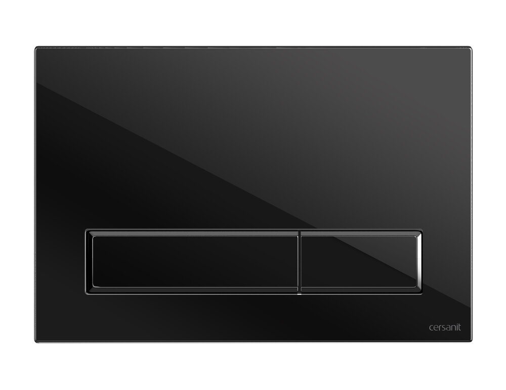 Изображение товара Клавиша смыва Cersanit Blick BU-BK/Blg/Gl механическая стекло черный